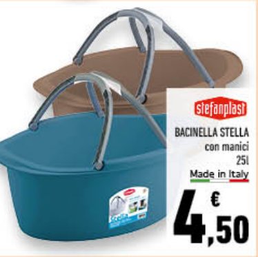 Bacinella Stella con manici, 25 L