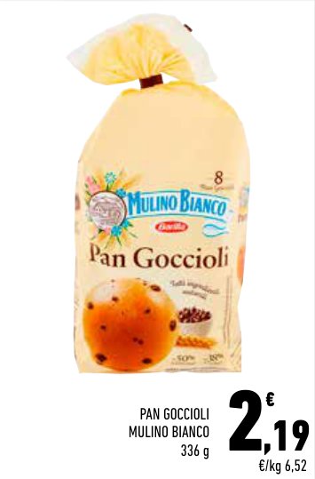 Pan Goccioli Mulino Bianco, 336 g