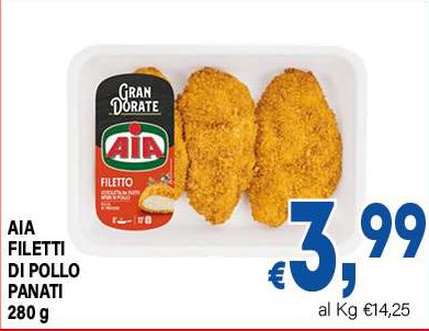 AIA Filetti di pollo panati 280 g
