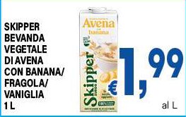 Bevanda Vegetale di Avena con Banana, Fragola e Vaniglia 1 L