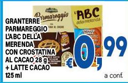 ABC Maxi merenda con crostatina al cacao e latte cacao