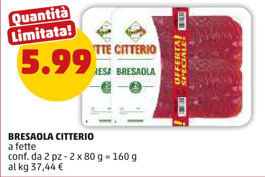 Bresaola Citterio a fette