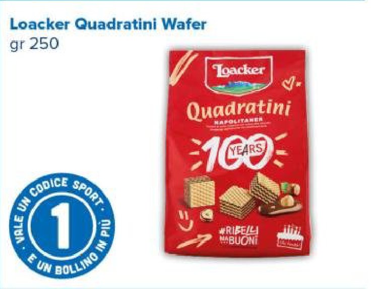 Loacker Quadratini Wafer gr 250