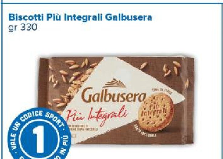Biscotti Più Integrali Galbusera gr 330