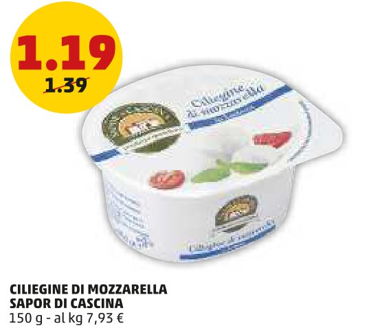 Ciliegine di mozzarella Sapor di Cascina