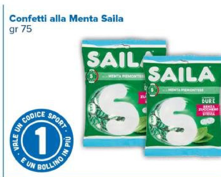 Confetti alla Menta Saila, 75 g
