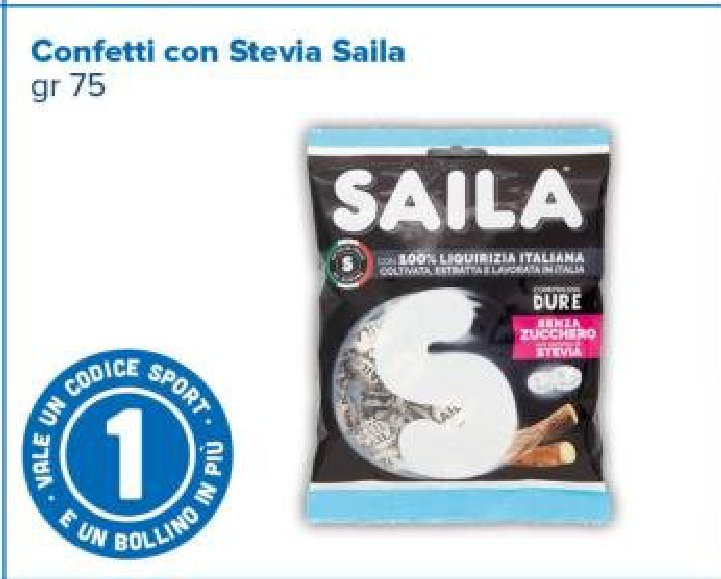 Confetti con Stevia Saila, 75 g