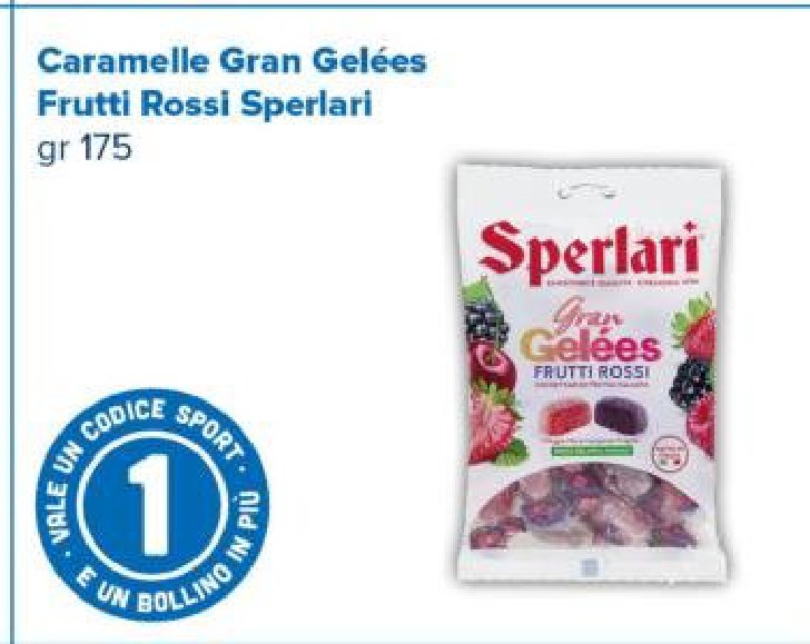 Caramelle Gran Gelées Frutti Rossi Sperlari, 175 g