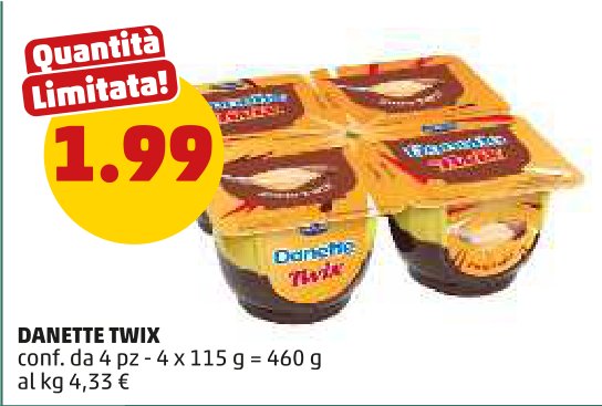Danette Twix, confezione da 4
