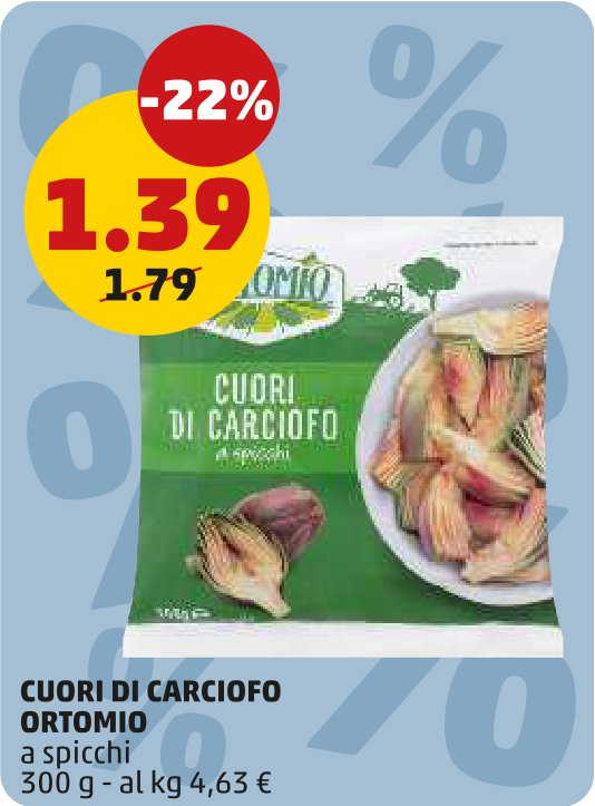 Cuori di carciofo Ortomio a spicchi