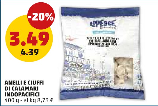 Anelli ciuffi di calamari indopacifici