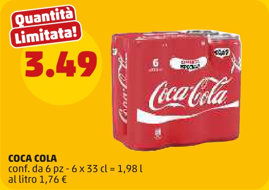 Coca-Cola, confezione da 6 pezzi