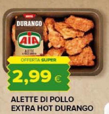 Alette di pollo extra hot Durango