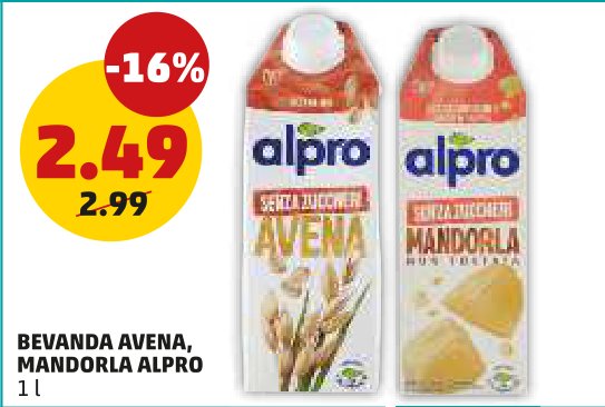 Bevanda avena, mandorla