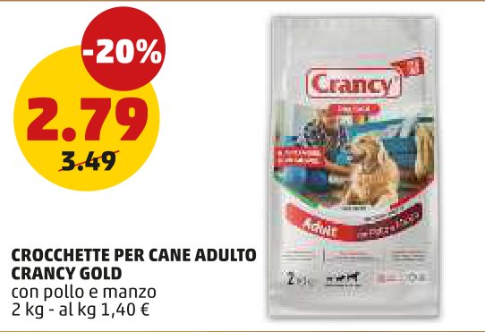 Crocchette per cane adulto Crancy Gold