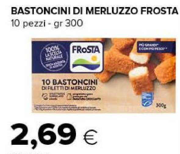 Bastoncini di merluzzo Frosta