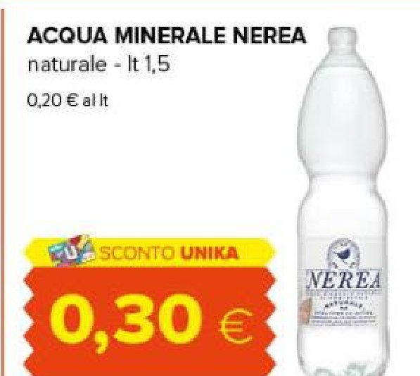 Acqua minerale Nerea naturale lt 1,5