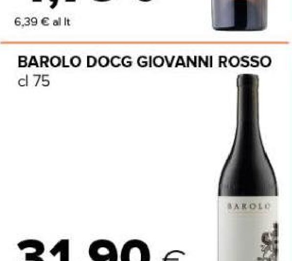 Barolo DOCG Giovanni Rosso cl 75