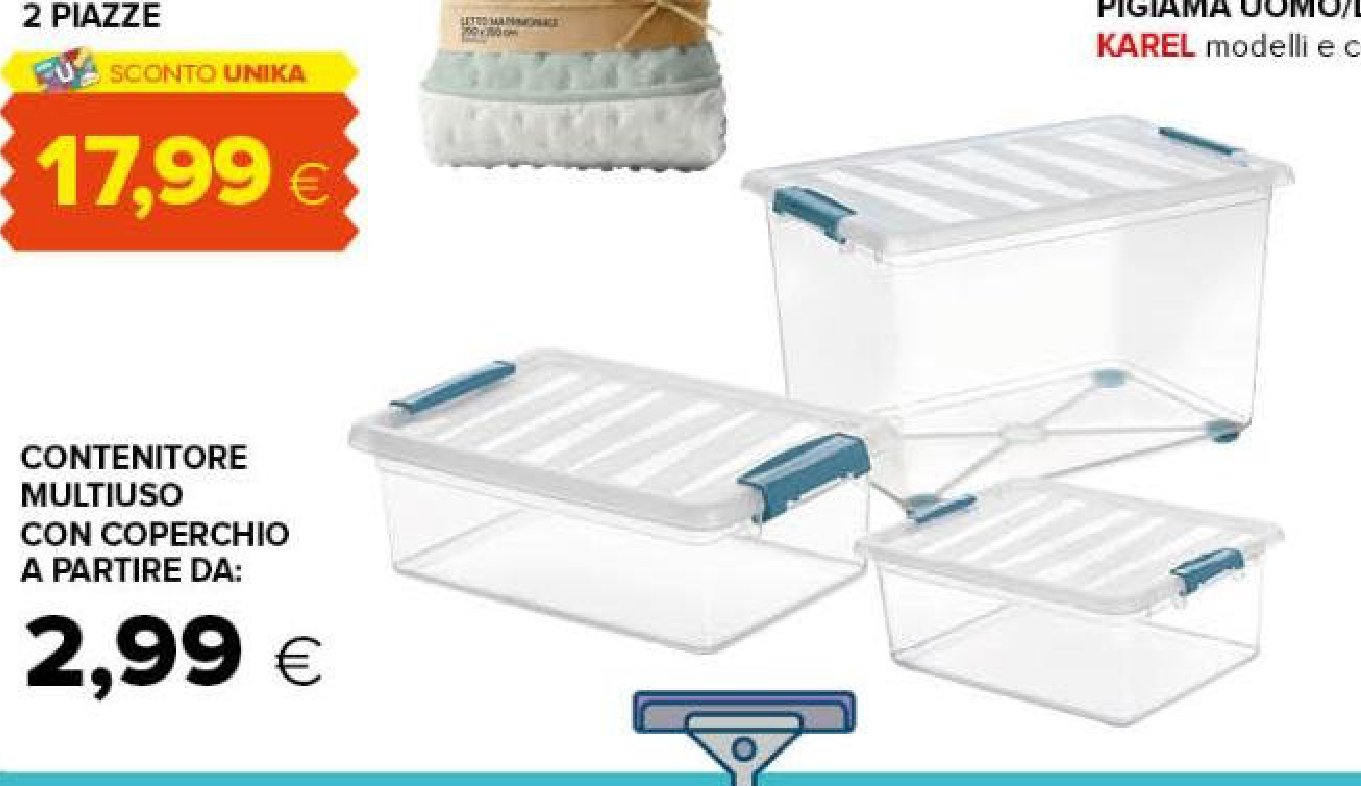Contenitore multiuso con coperchio