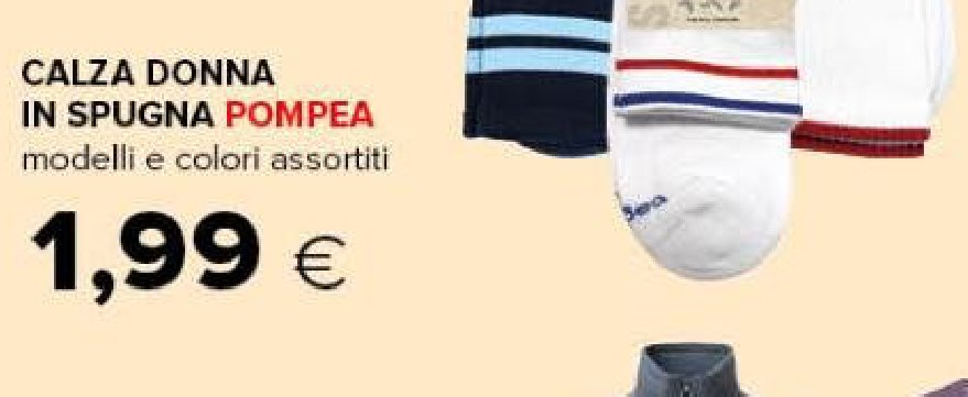 Calza donna in spugna Pompea