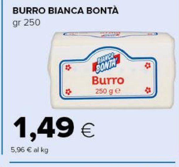 Burro bianca bontà, 250 g