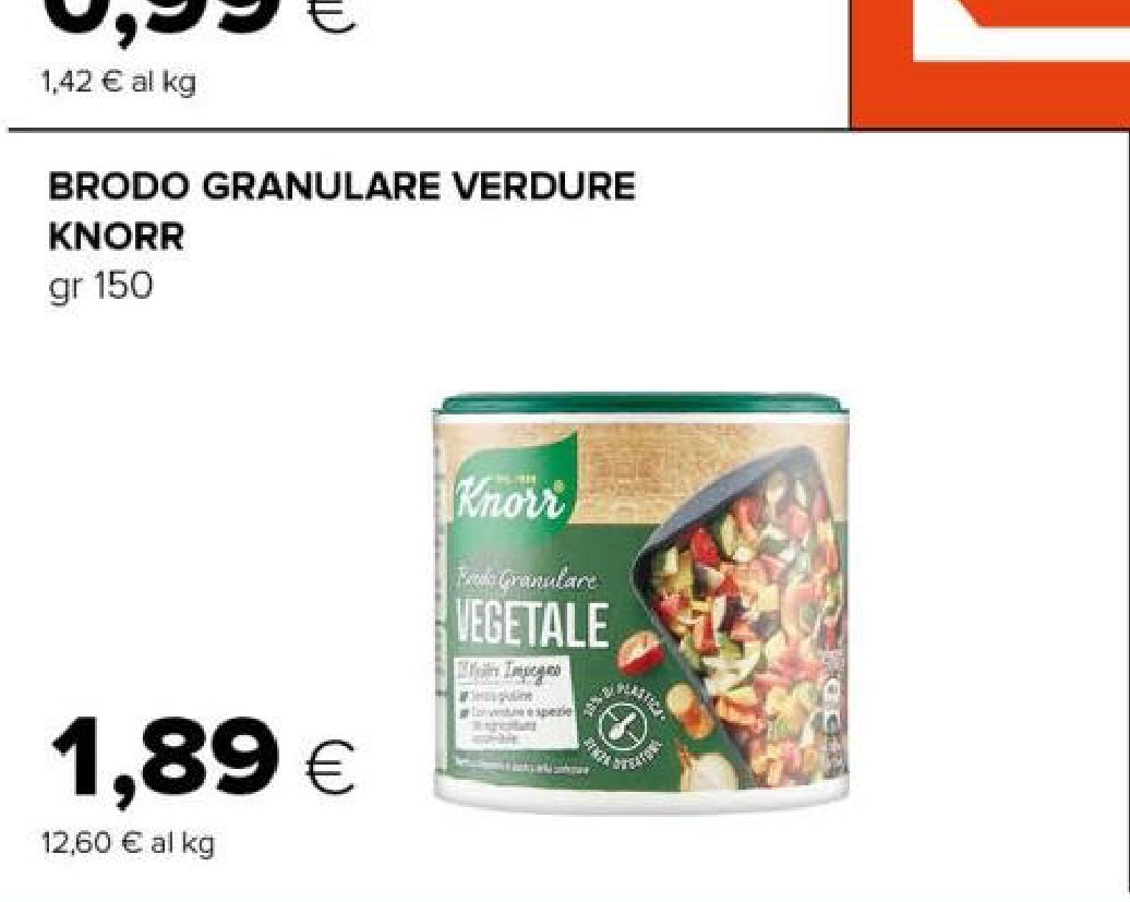 Brodo Granulare Verdure Knorr (150 g)