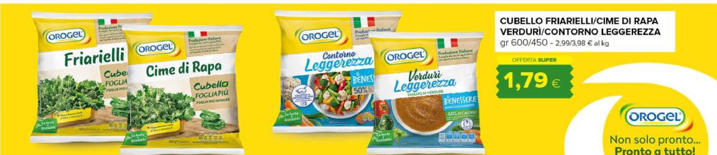 Cubello Friarielli/Cime di rapa, Verduri/Contorno Leggerezza