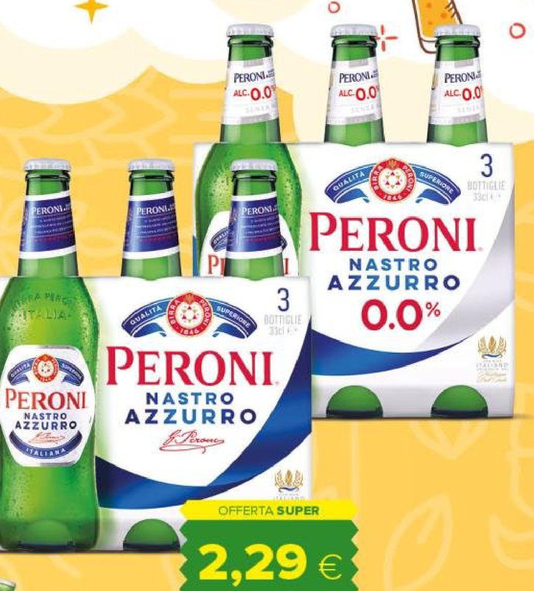 Birra Peroni Classica/0.0 Nastro Azzurro