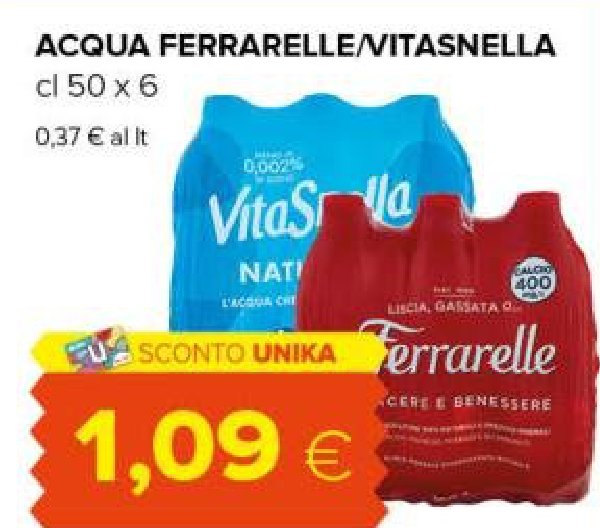 Acqua Ferrarelle/Vitasnella cl 50 x 6