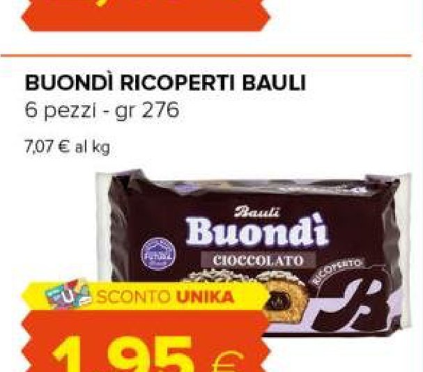 Buondì ricoperti, 6 pezzi, 276 g