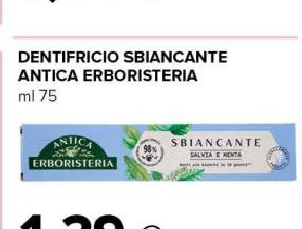 Dentifricio sbiancante Antica Erboristeria