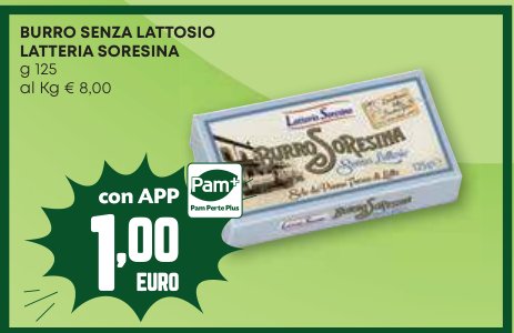 Burro senza lattosio