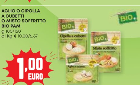Aglio o cipolla a cubetti o misto soffritto BIO PAM