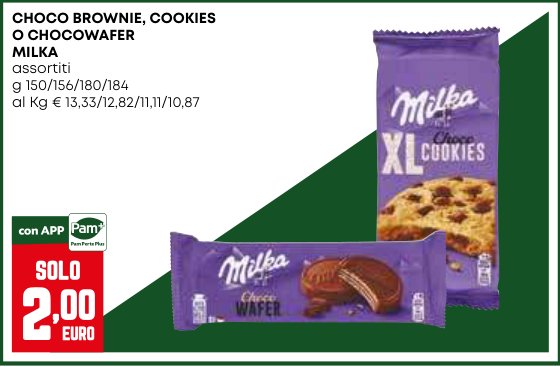 Choco Brownie, Cookies o Chocowafer assortiti