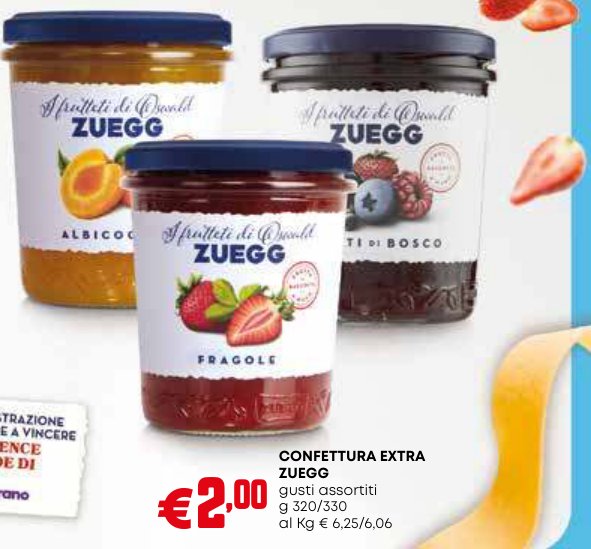 Confettura extra Zuegg gusti assortiti