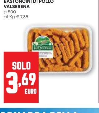 Bastoncini di pollo Valserena