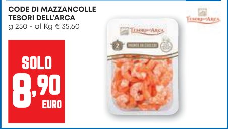 Code di mazzancolle Tesori dell'Arca