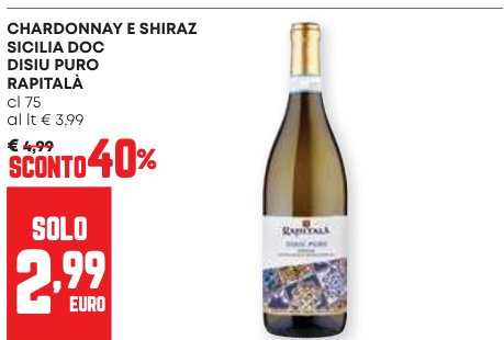 Chardonnay e Shiraz Sicilia DOC Disì Puro