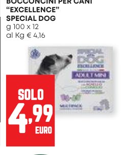 Bocconcini per cani Excellence Special Dog, 100 g x 12