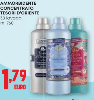 Ammorbidente concentrato Tesori d'Oriente, 38 lavaggi, 760 ml