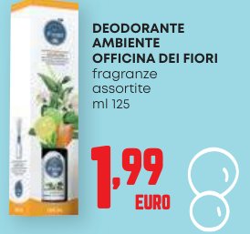 Deodorante ambiente Officina dei Fiori, fragranze assortite, 125 ml