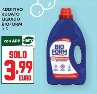Additivo bucato liquido Bioform 3 l