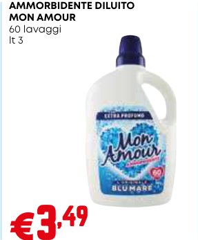 Ammorbidente diluito Mon Amour