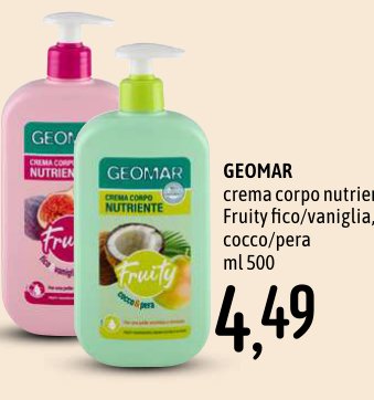 Crema corpo nutriente Fruity fico/vaniglia, cocco/pera ml 500