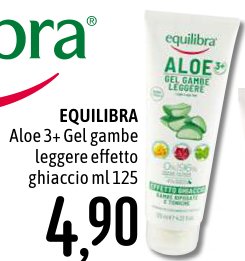 Aloe 3+ gel gambe leggere effetto ghiaccio 125 ml