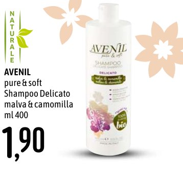 Avenil Pure & Soft Shampoo Delicato malva & camomilla ml 400