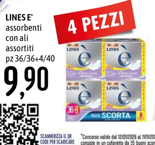 Assorbenti con ali assortiti pz 36/36+/44/40