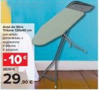 Asse da stiro 120 x 40 cm
