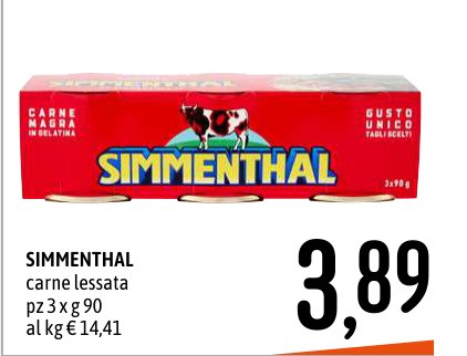 Carne lessata pz 3 x 90 g
