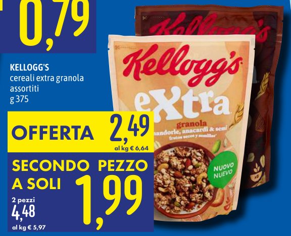 Cereali Extra Granola assortiti g 375